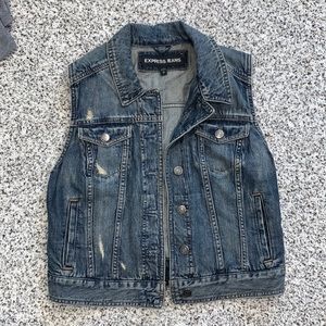 Express denim vest
